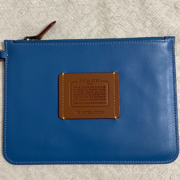 *SOLD*Coach Rogue Leather Tote With Linked Tea Rose In In River/black Copper - Picture 16 of 17